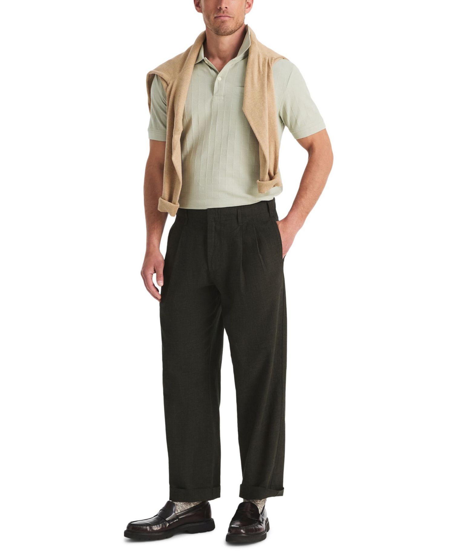 Men's Jacquard Jersey Polo Shirt