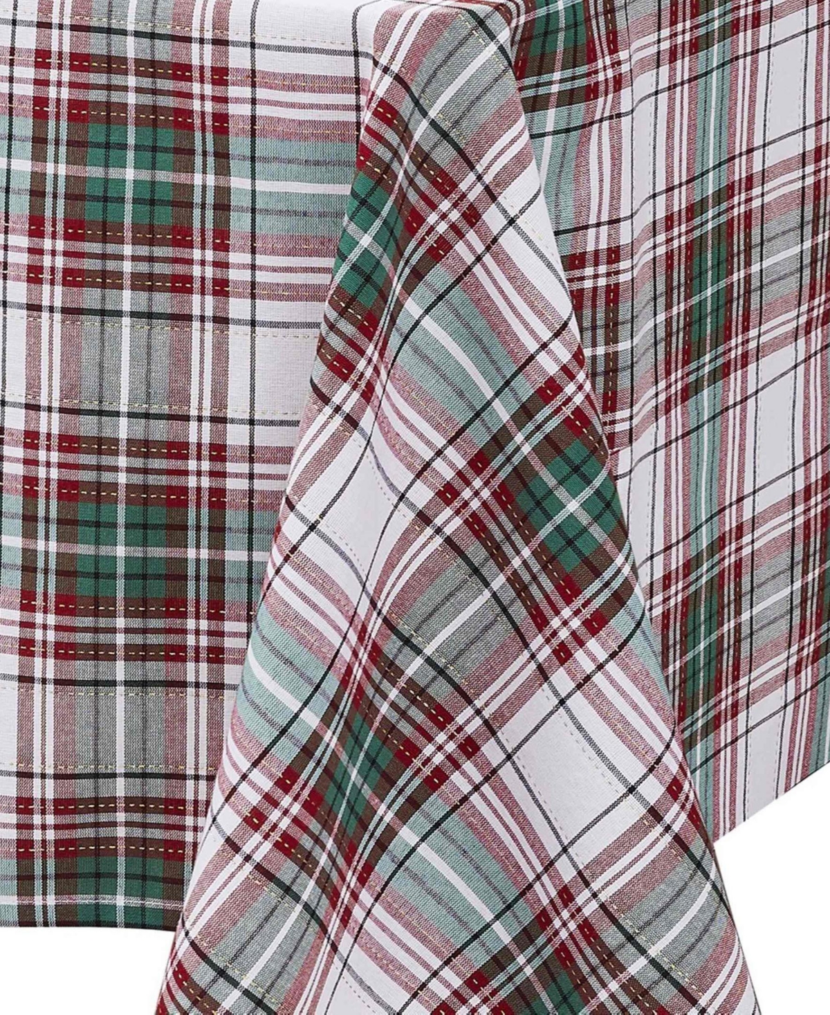 Avanti Holiday Plaid Tablecloth