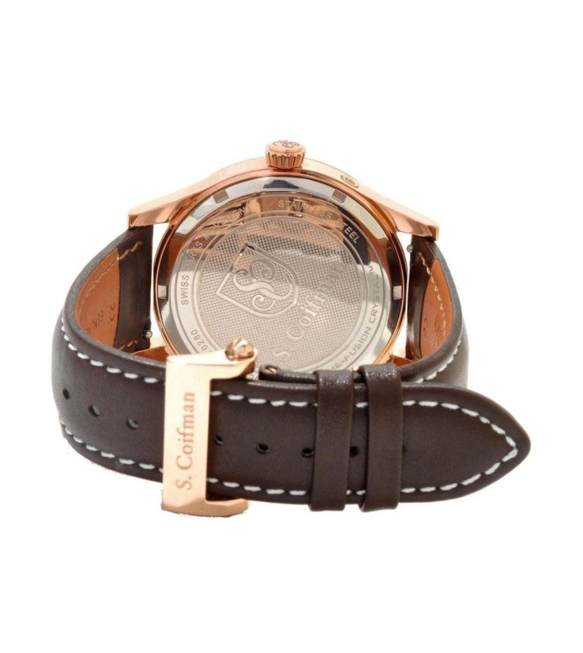 Invicta S.Coifman Men's Chronograph Dial Leather Strap Watch