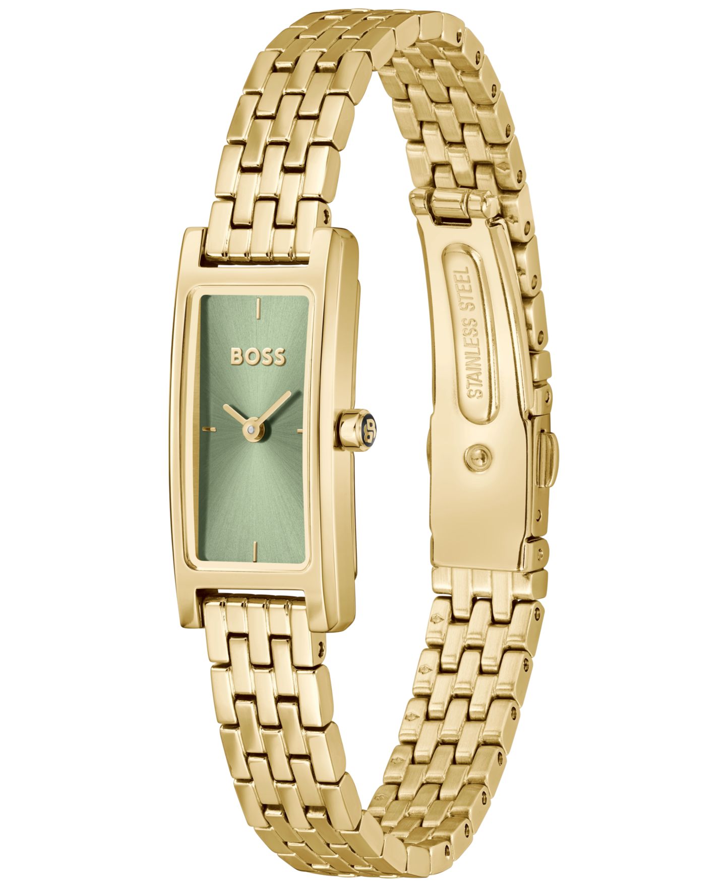 Женские часы Hugo Boss Lucy Quartz Ionic Plated Thin Gold Steel Watch 15mm — фото 2
