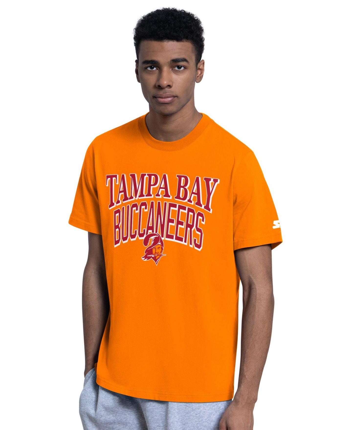 Мужские футболки Starter Orange/Heather Gray Tampa Bay Buccaneers Two-Pack Throwback Logo T-Shirt Set — фото 2