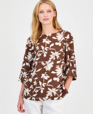 Women's 100% Linen D-Ring Top