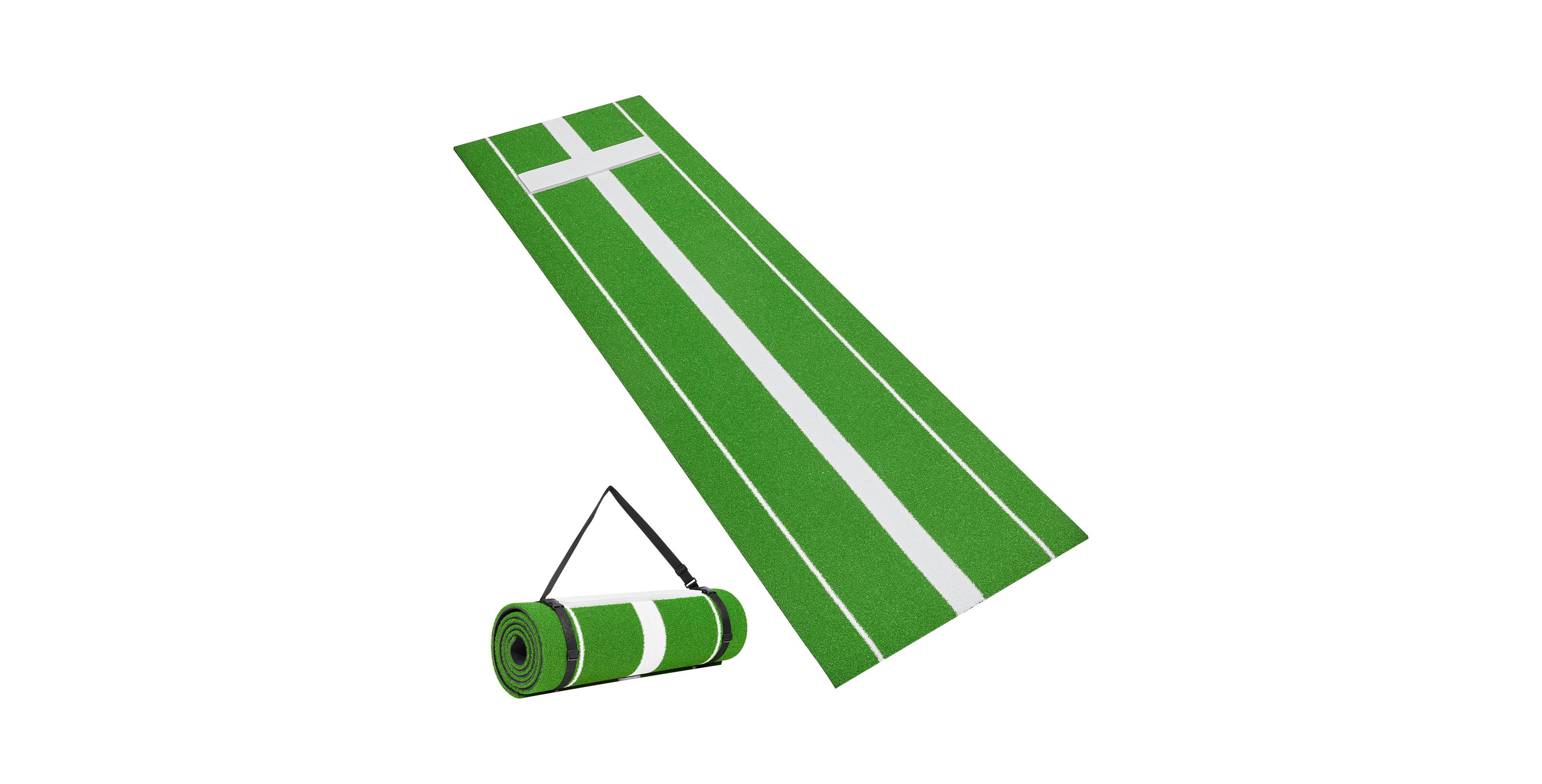 Sevorley Softball Pitching Mat with Rubber, Anti-Slip Portable Turf Training Mound