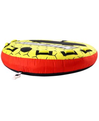 Towable Tube for Boating, 63 in Round Water Sport Tube for 1-3 Riders