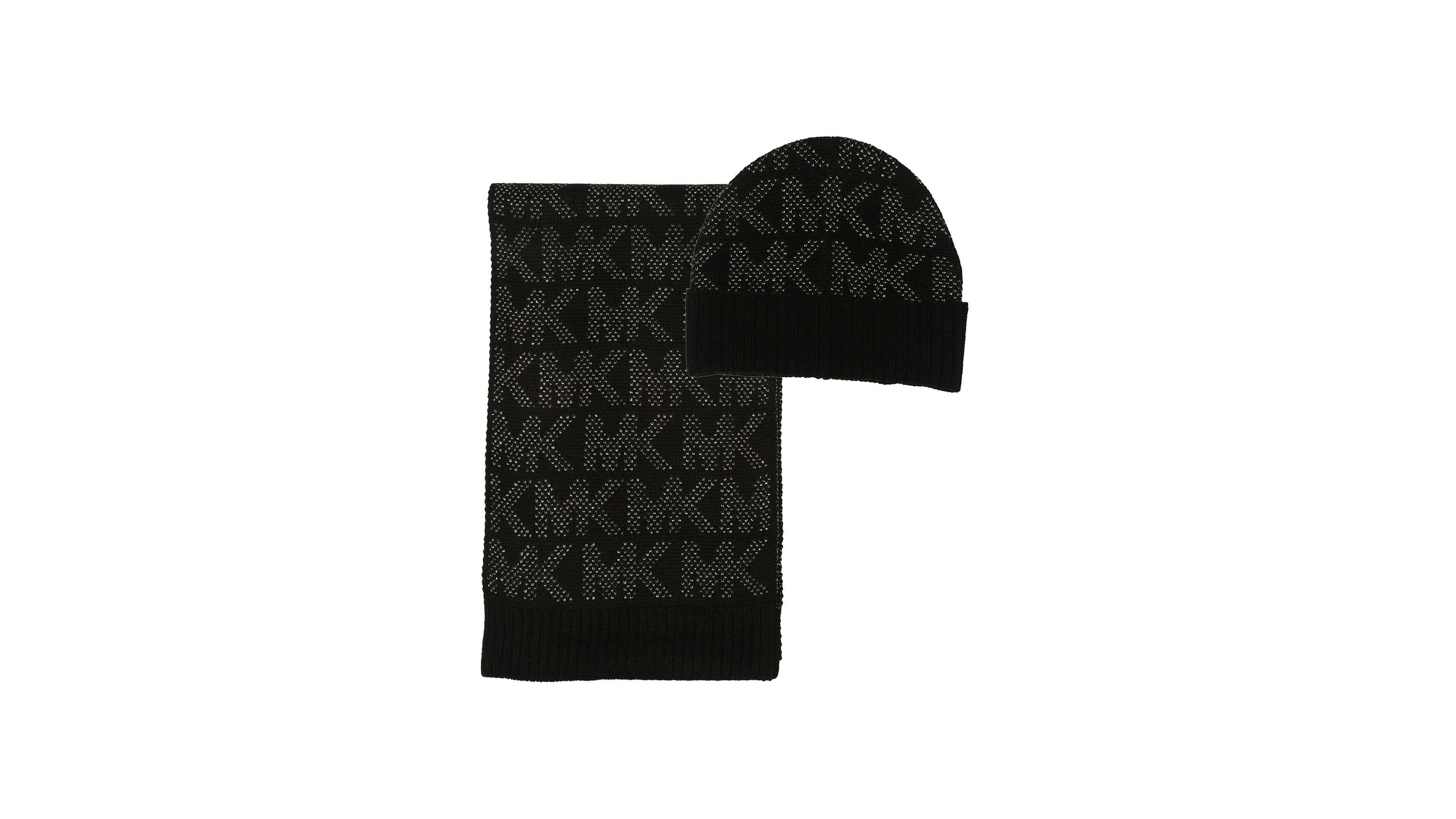 Michael Kors Metallic Cuff Hat & Scarf, 2-Piece Set