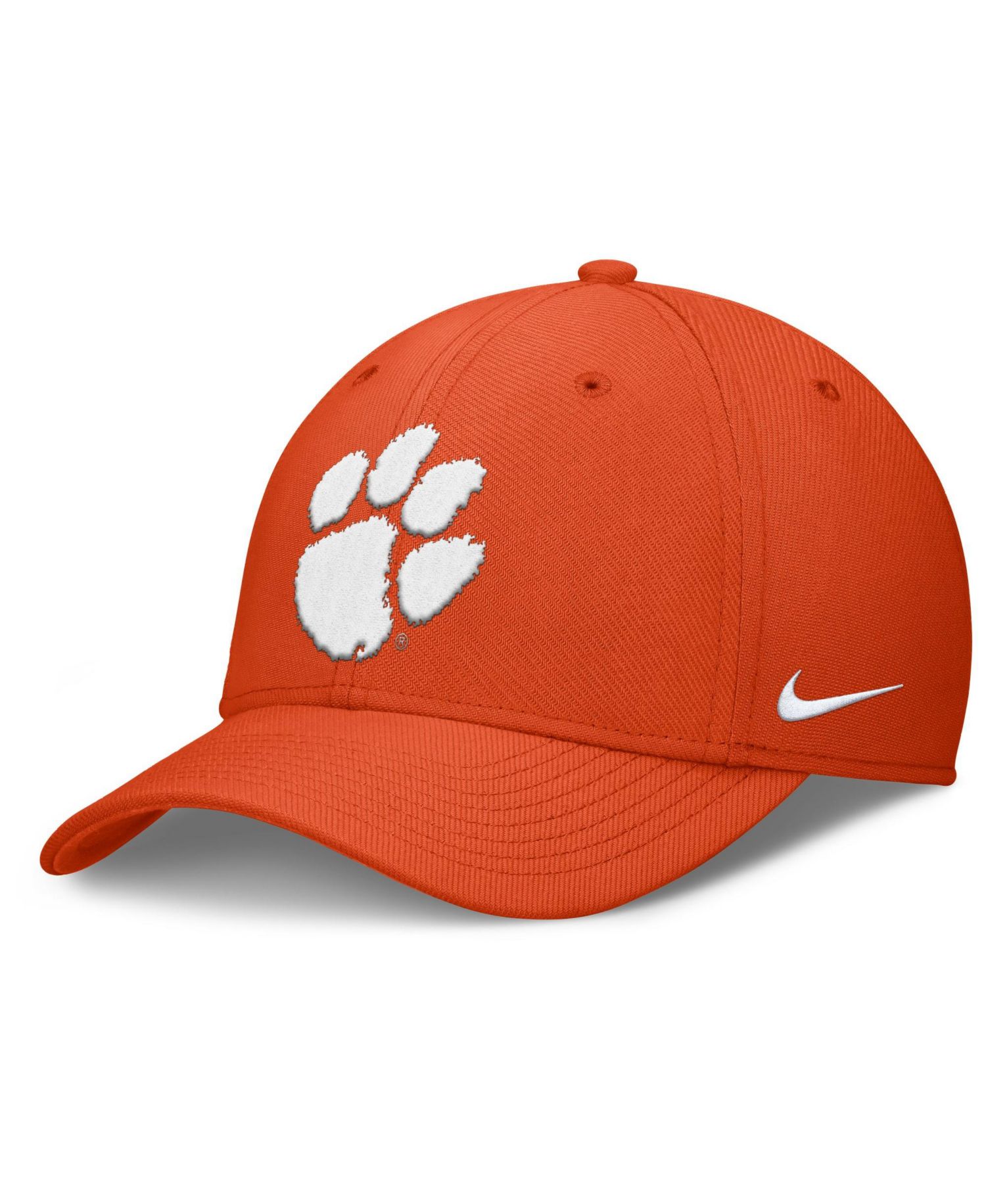Men's Orange Clemson Tigers Rise SwooshFlex Dri-FIT Hat