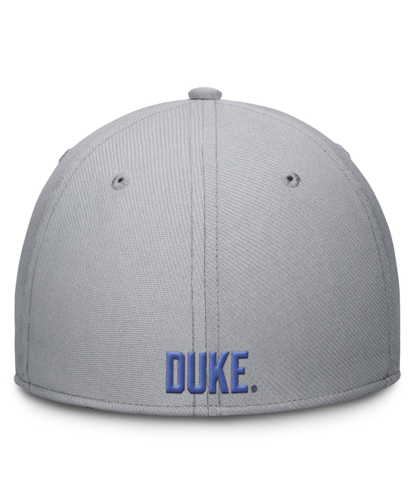 Мужской головной убор Nike Gray Duke Blue Devils Rise SwooshFlex Dri-FIT Hat — фото 4