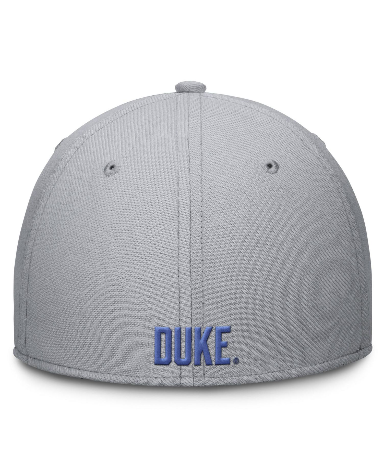 Men's Gray Duke Blue Devils Rise SwooshFlex Dri-FIT Hat