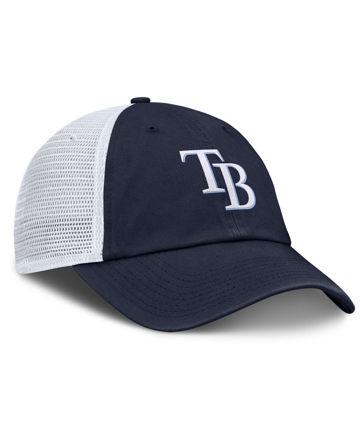 Мужская кепка Nike Navy/White Tampa Bay Rays Club Trucker Adjustable Hat — фото 3