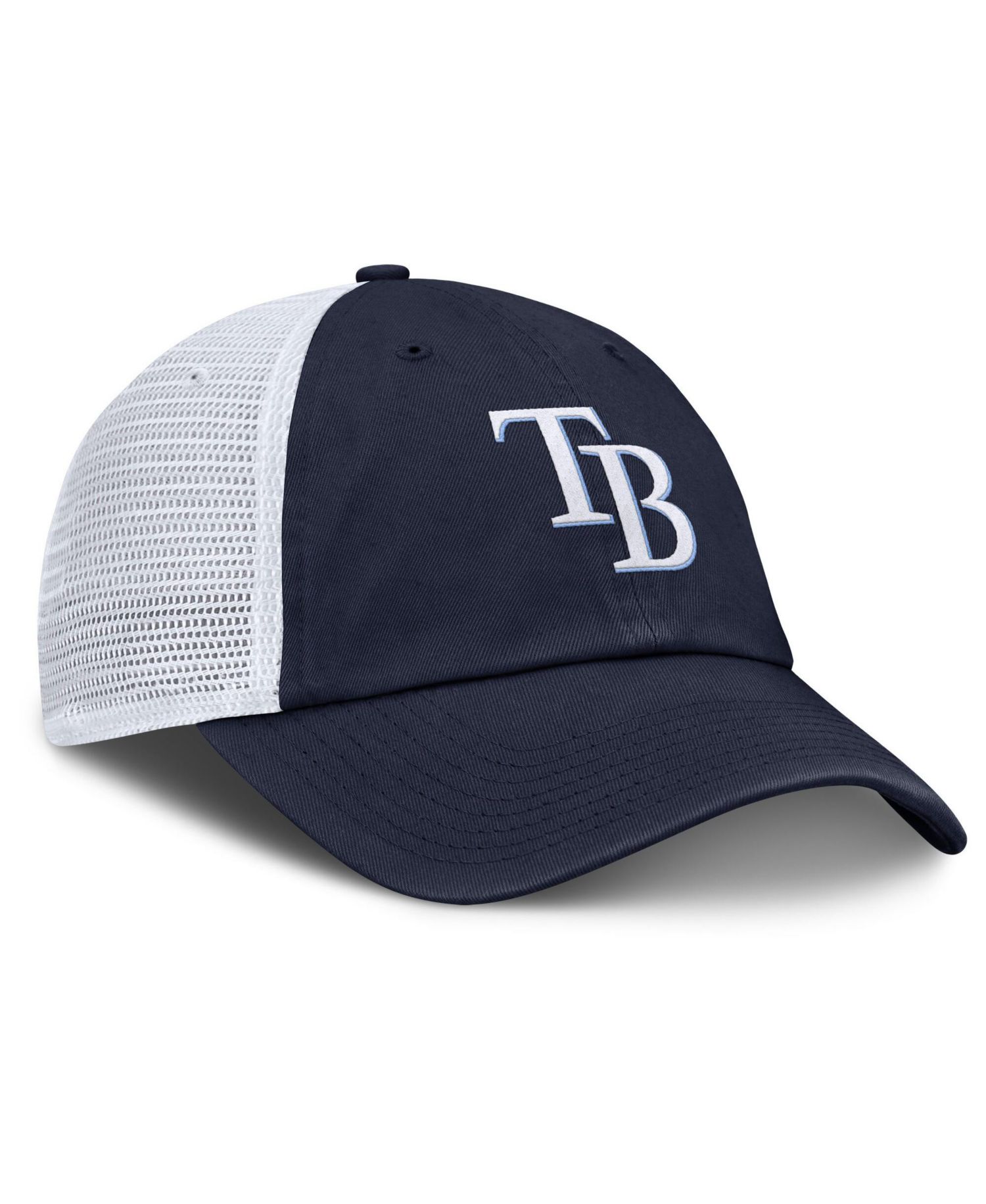 Men's Navy/White Tampa Bay Rays Club Trucker Adjustable Hat