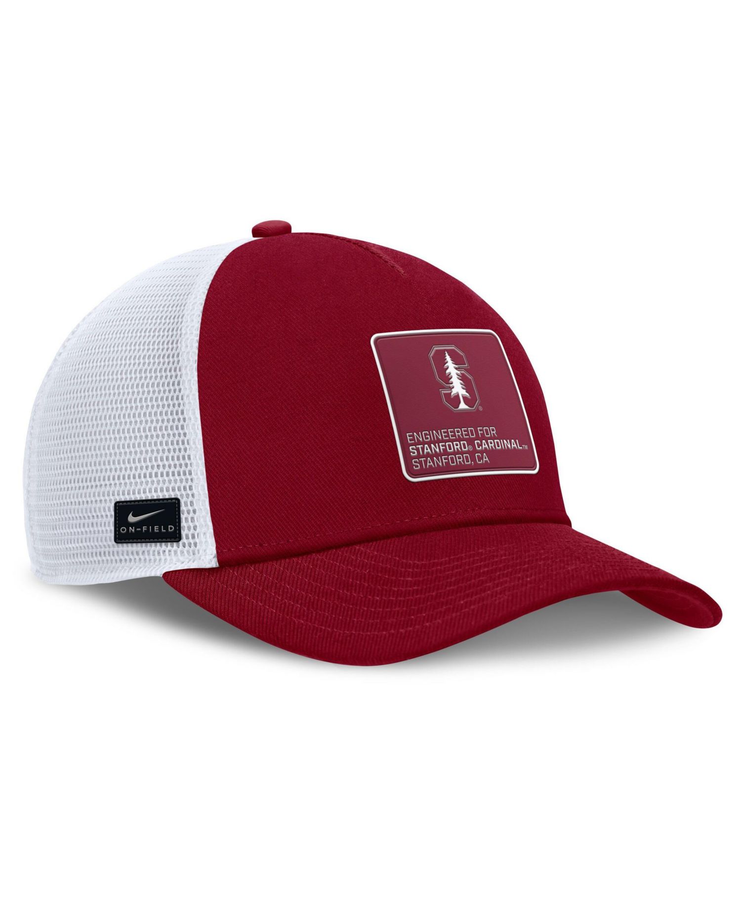 Men's Cardinal/White Stanford Cardinal 2025 On-Field Rise Engineered Trucker Adjustable Hat