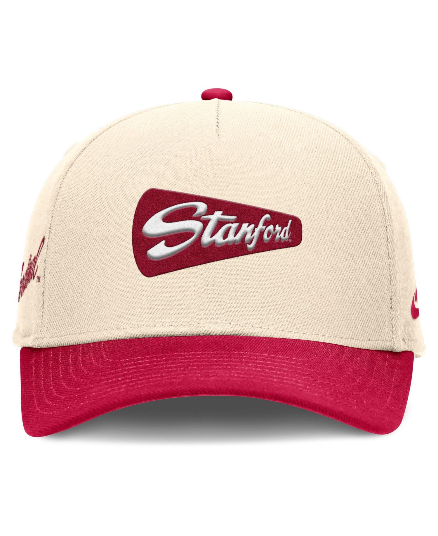 Men's Natural/Cardinal Stanford Cardinal Academic Rise Dri-FIT Adjustable Hat