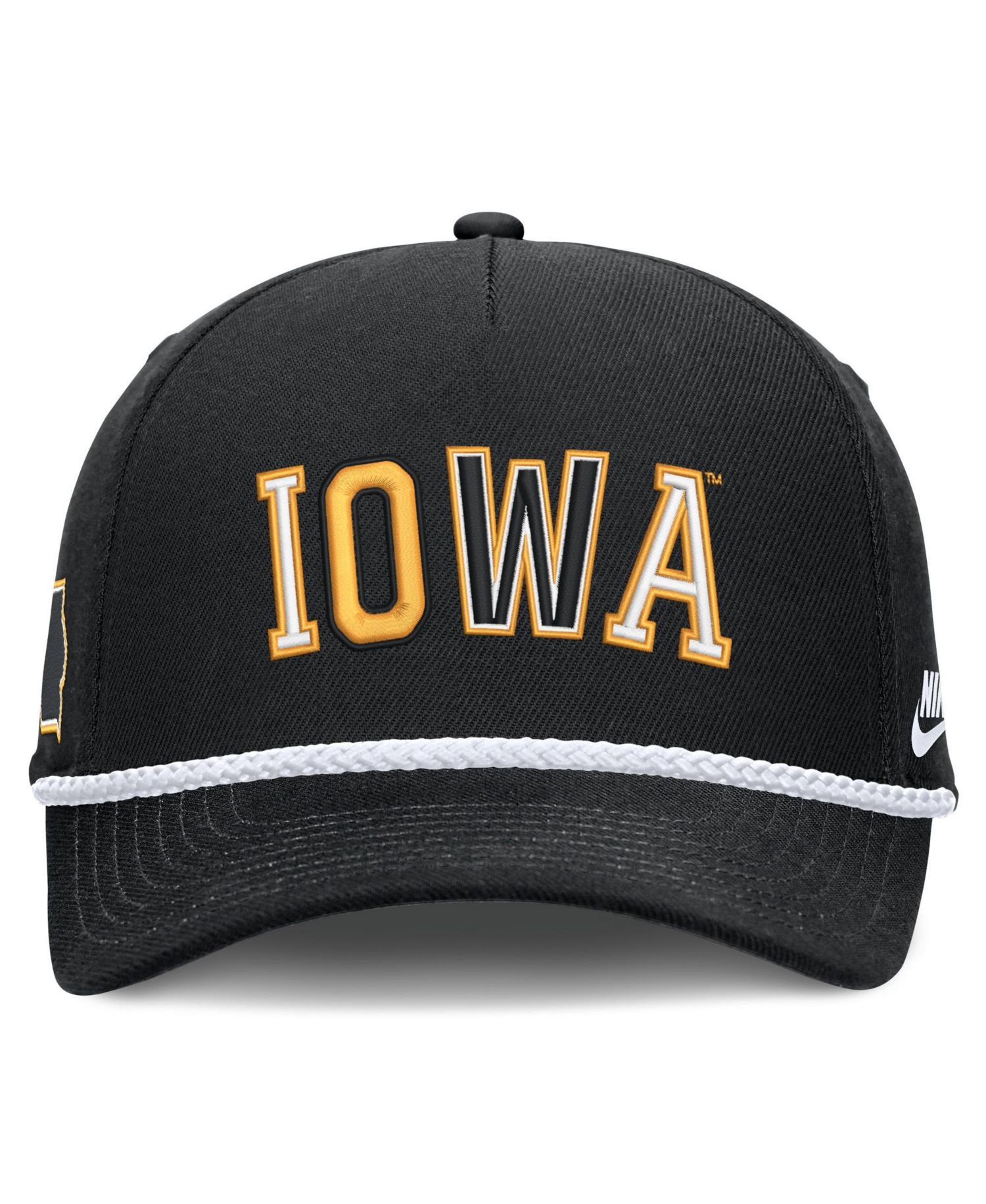 Men's and Women's Black Iowa Hawkeyes 2026 Basketball Refresh 5-Panel Rope Rise Hat