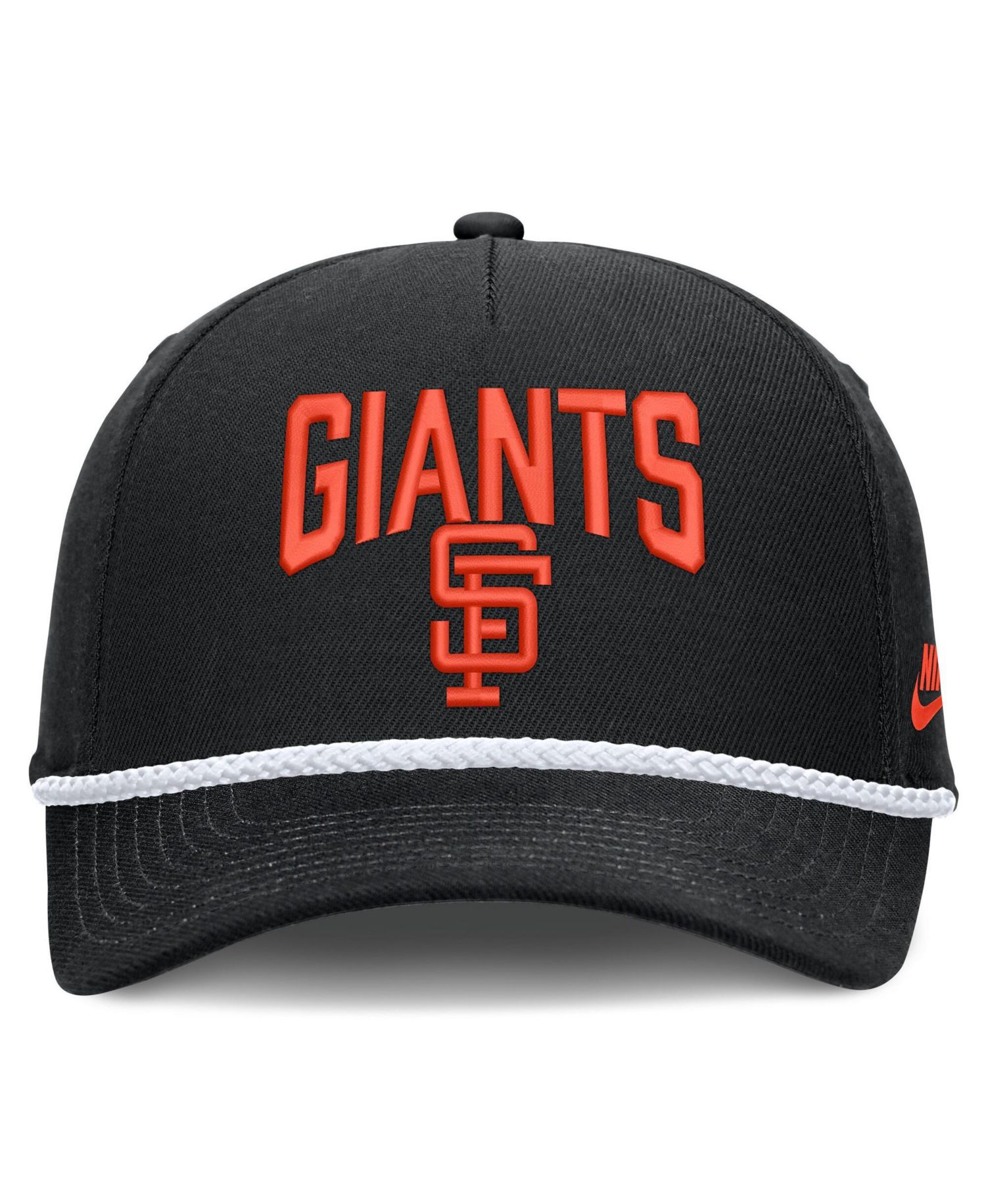 Men's Black San Francisco Giants Cooperstown Rise Adjustable Hat