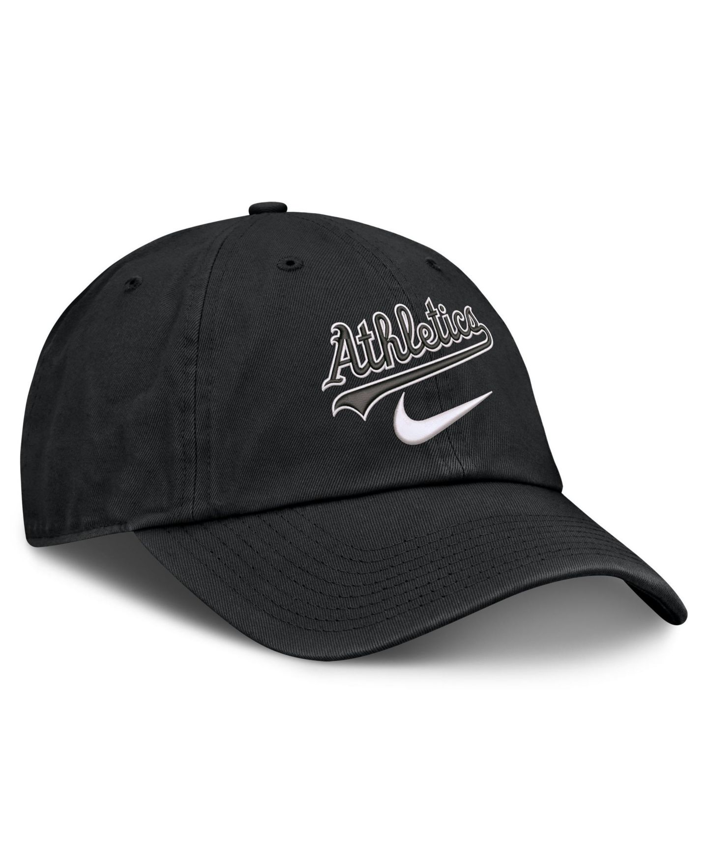 Мужская кепка Nike Black Athletics Primetime Club Adjustable Hat — фото 3