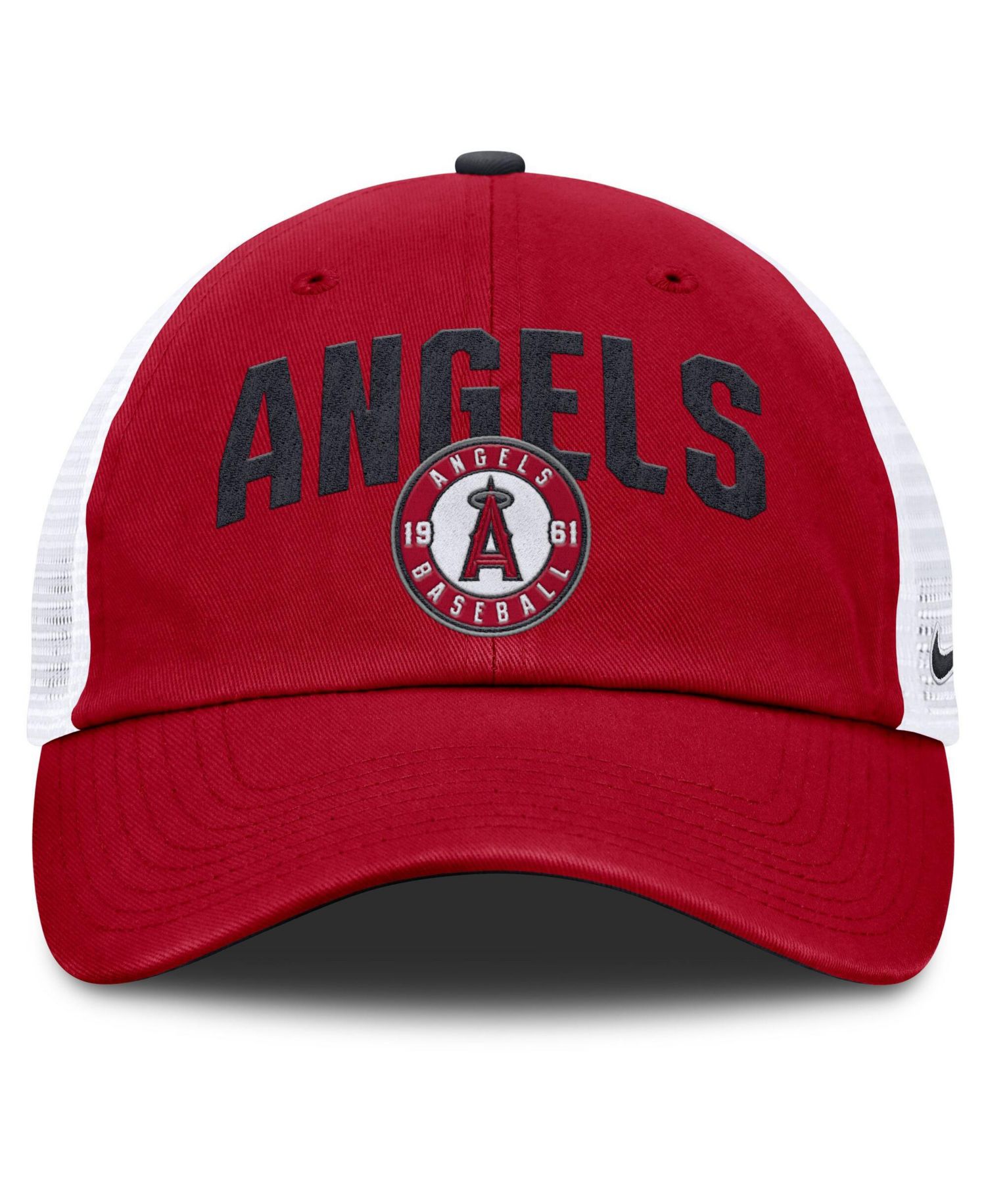 Men's Red Los Angeles Angels Primetime Club Adjustable Trucker Hat