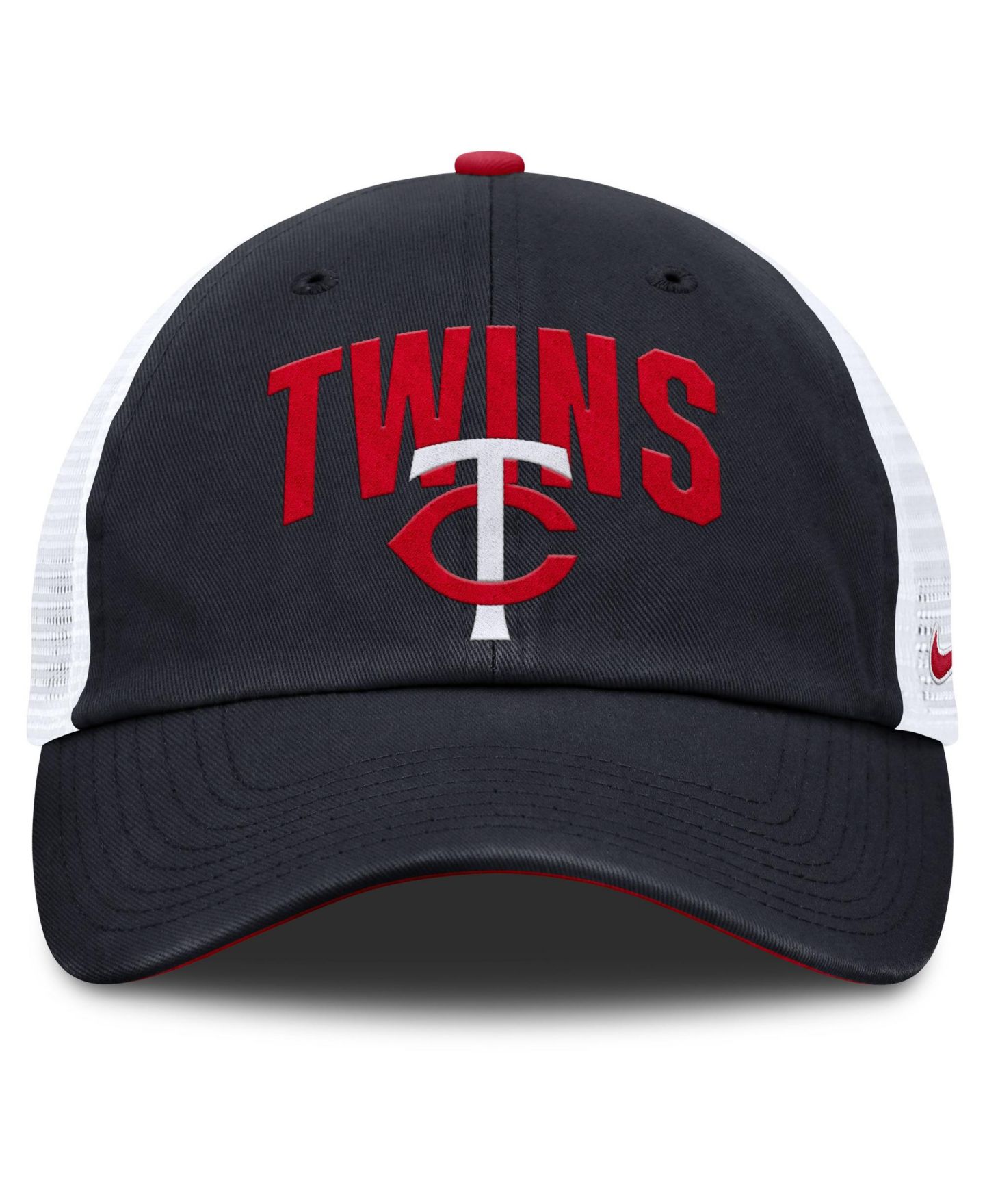 Мужская кепка Nike Navy Minnesota Twins Primetime Club Adjustable Trucker Hat — фото 2
