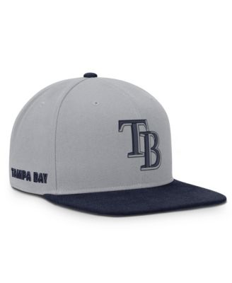 Men's Gray/Navy Tampa Bay Rays Primetime Pro Dri-FIT snapback Hat