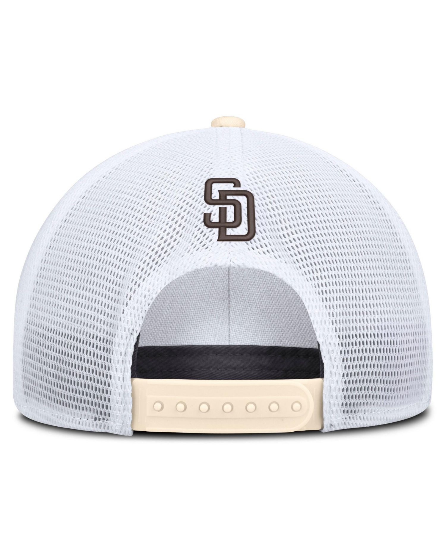 Men's Natural/White San Diego Padres Rise Dri-FIT Trucker Adjustable Hat&iquest;