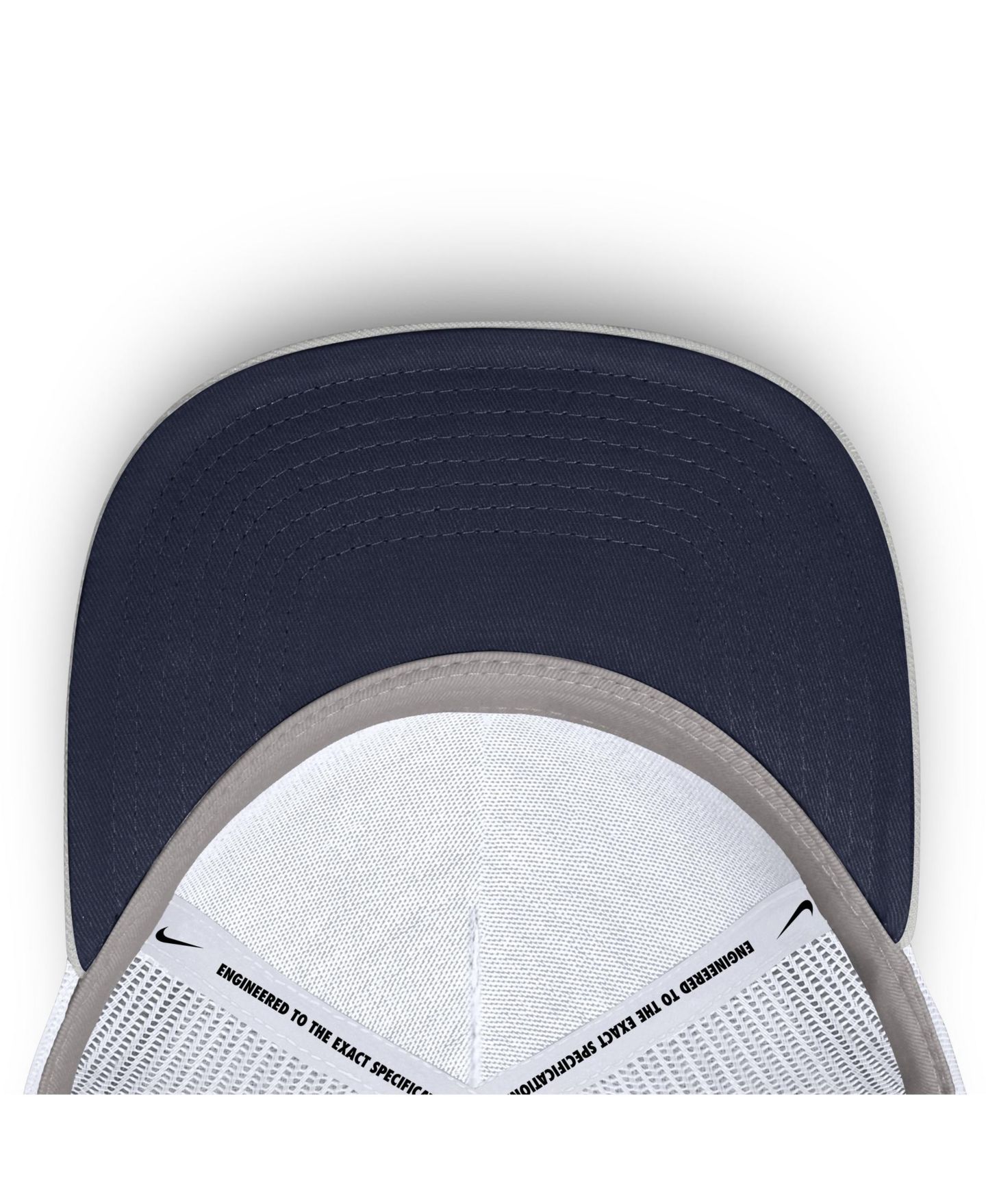 Кепка Nike Gray West Virginia Mountaineers 2026 Basketball Refresh 5-Panel Rise Trucker Hat — фото 5
