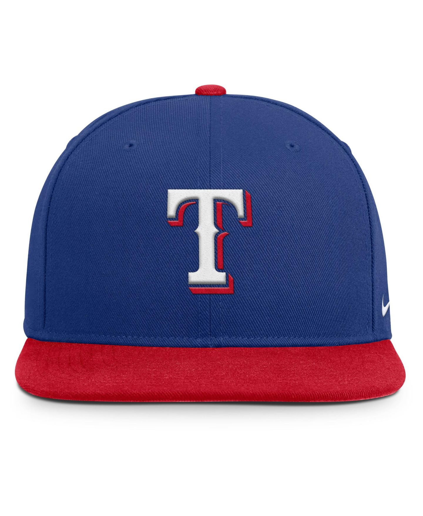 Мужская кепка Nike Royal/Red Texas Rangers Primetime Pro Dri-FIT snapback Hat — фото 2