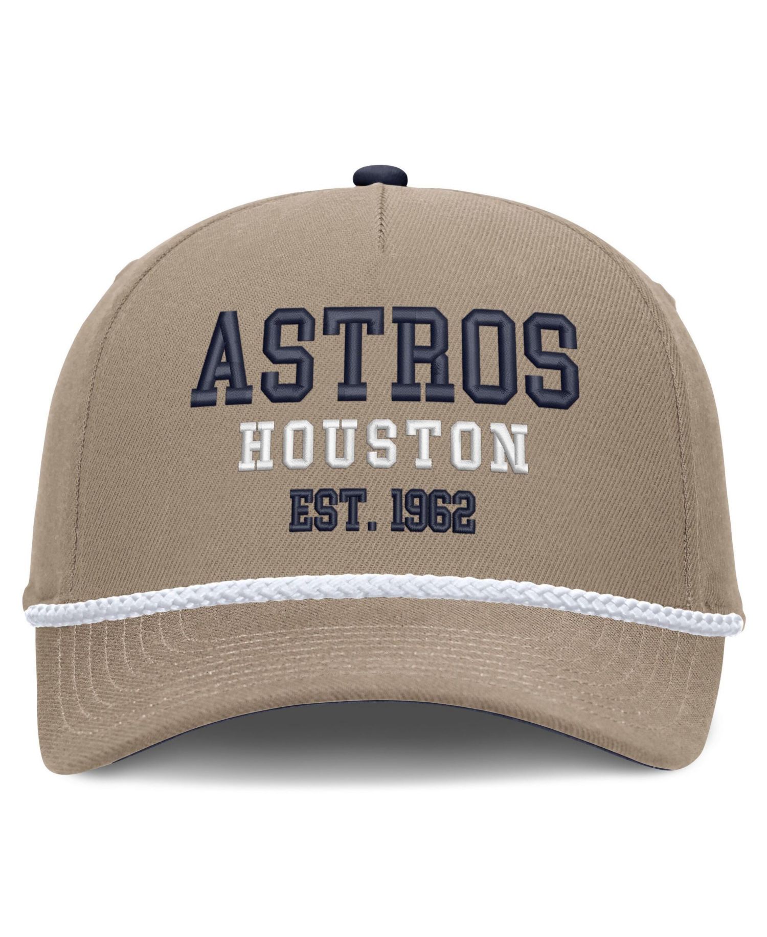 Men's Khaki Houston Astros Father's Day Rope Rise Adjustable Hat