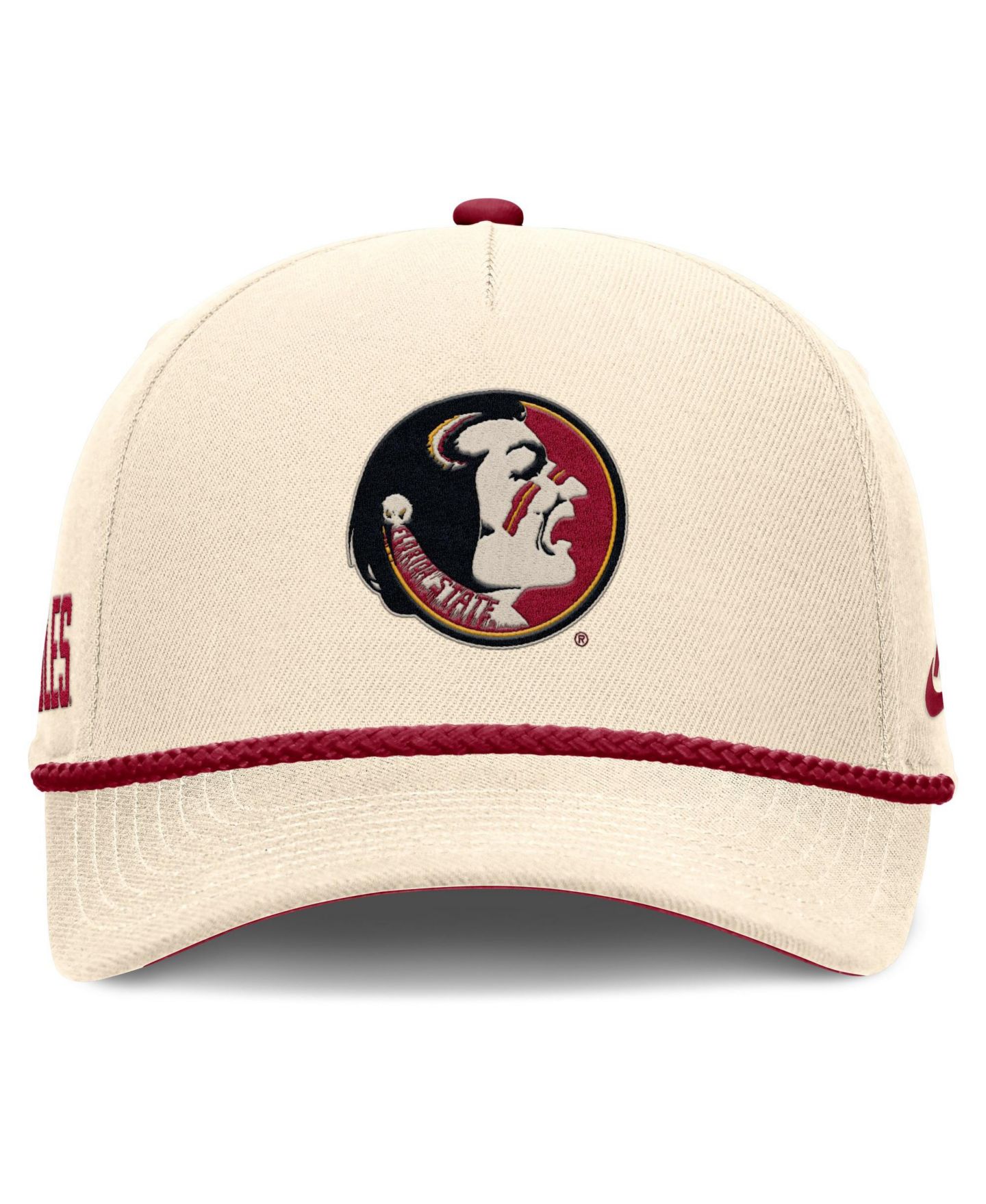 Кепка Nike Natural Florida State Seminoles Legacy Vintage Rope Rise Adjustable Hat — фото 2
