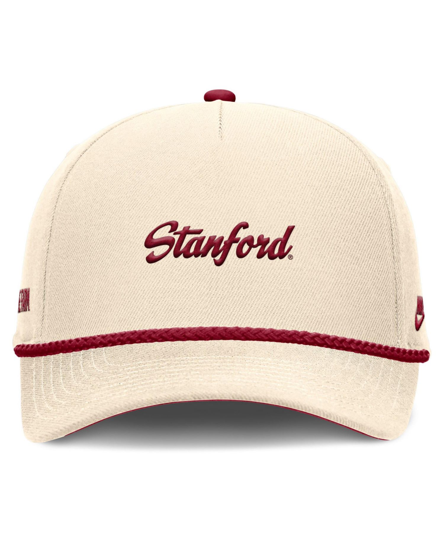 Men's and Women's Natural Stanford Cardinal Legacy Vintage Rope Rise Adjustable Hat