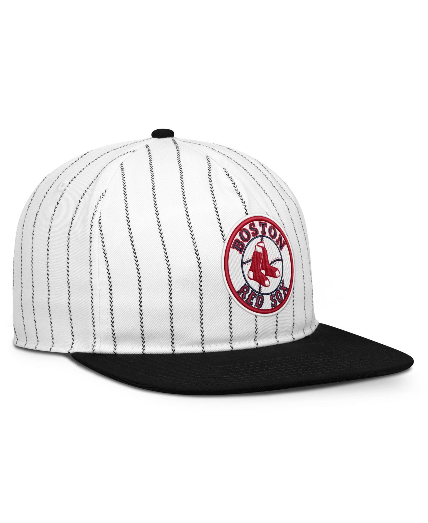 Men's White/Black Boston Red Sox Cooperstown Collection Pro Adjustable Hat