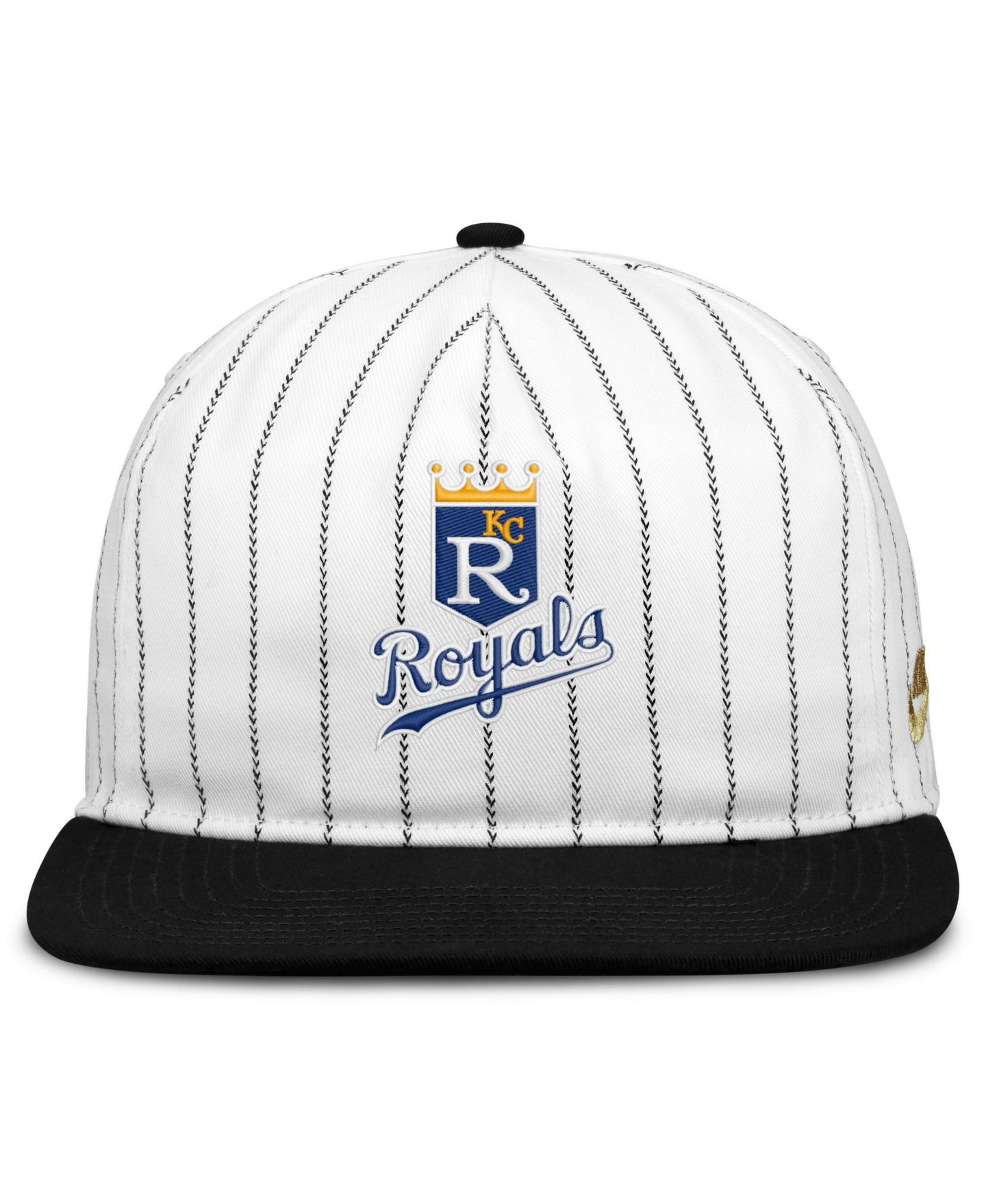 Мужская кепка Nike White/Black Kansas City Royals Cooperstown Collection Pro Adjustable Hat — фото 2