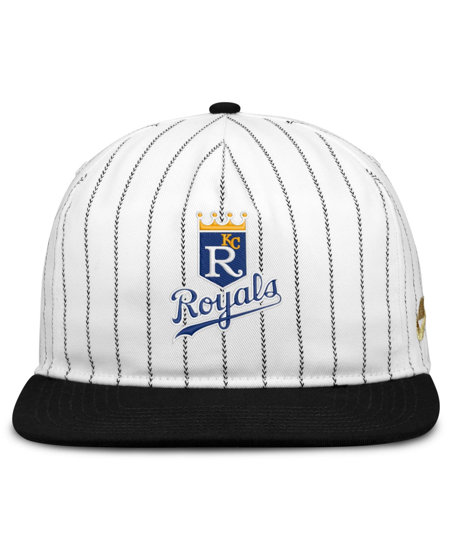 Men's White/Black Kansas City Royals Cooperstown Collection Pro Adjustable Hat