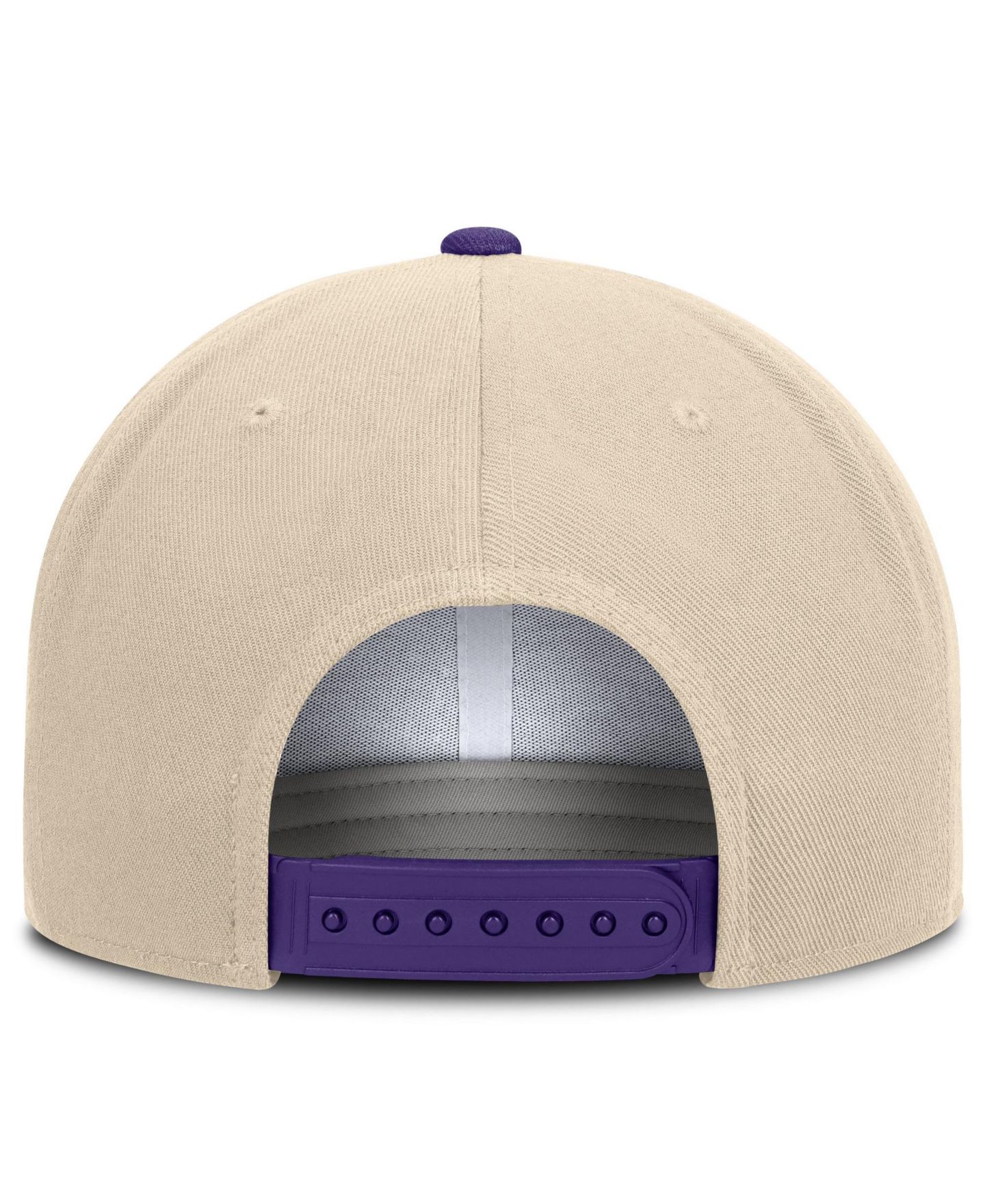 Кепка Nike Natural/Purple LSU Tigers Campus Prep snapback Hat — фото 4