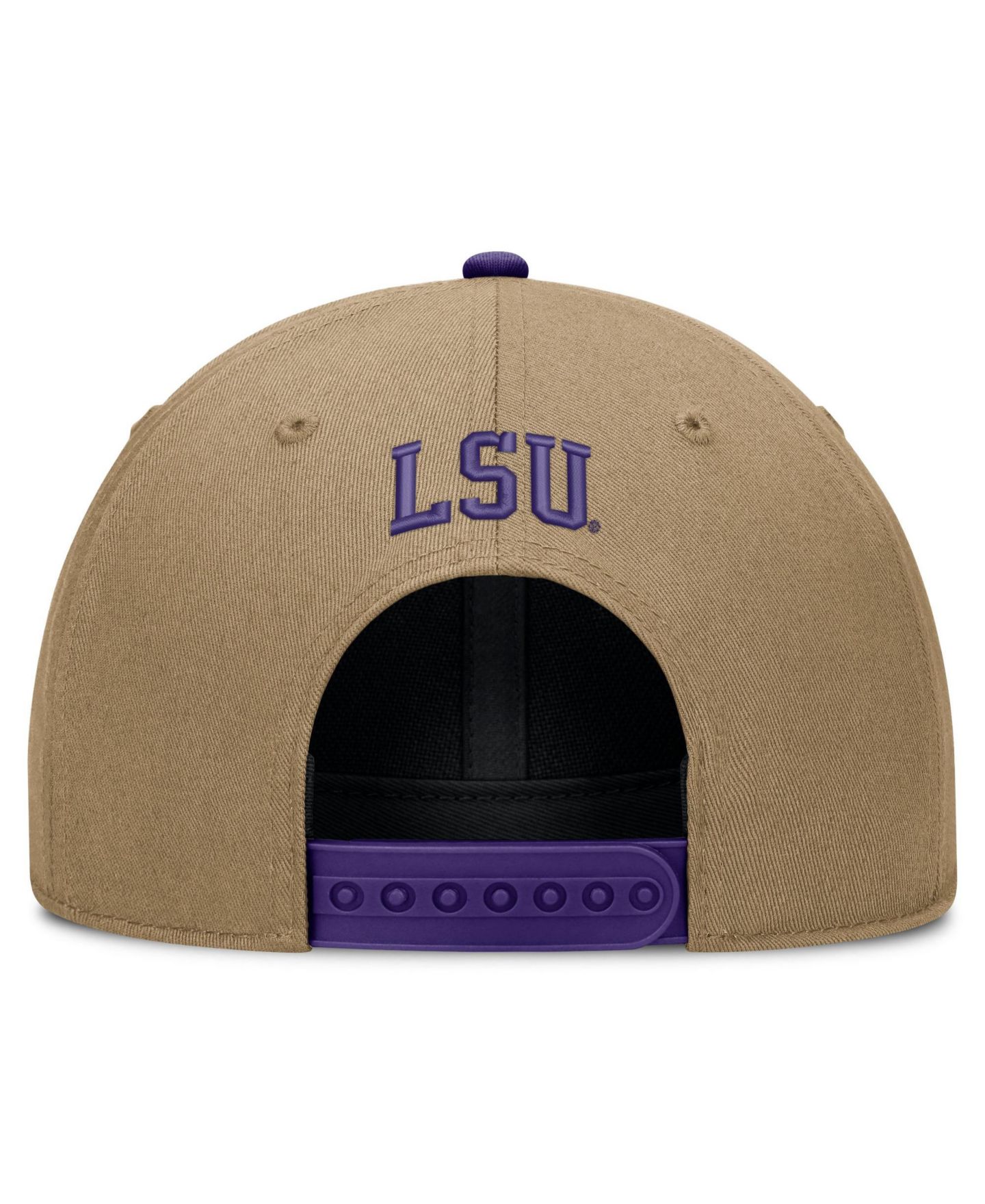 Кепка Nike Beige/Purple LSU Tigers Primetime Rise Dri-FIT Adjustable Hat — фото 4