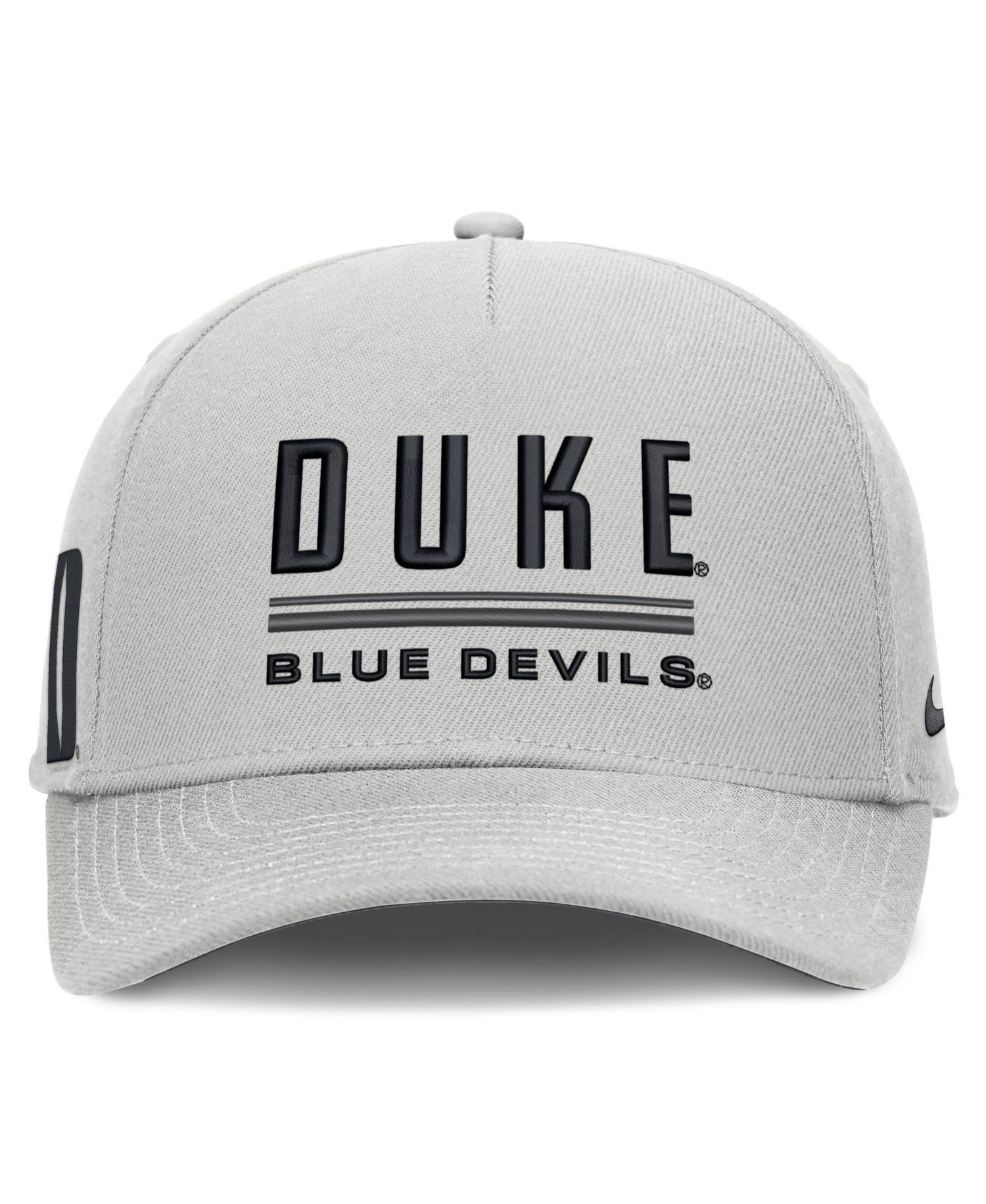 Men's Gray Duke Blue Devils 2026 Sideline Dri-FIT Rise Adjustable Hat
