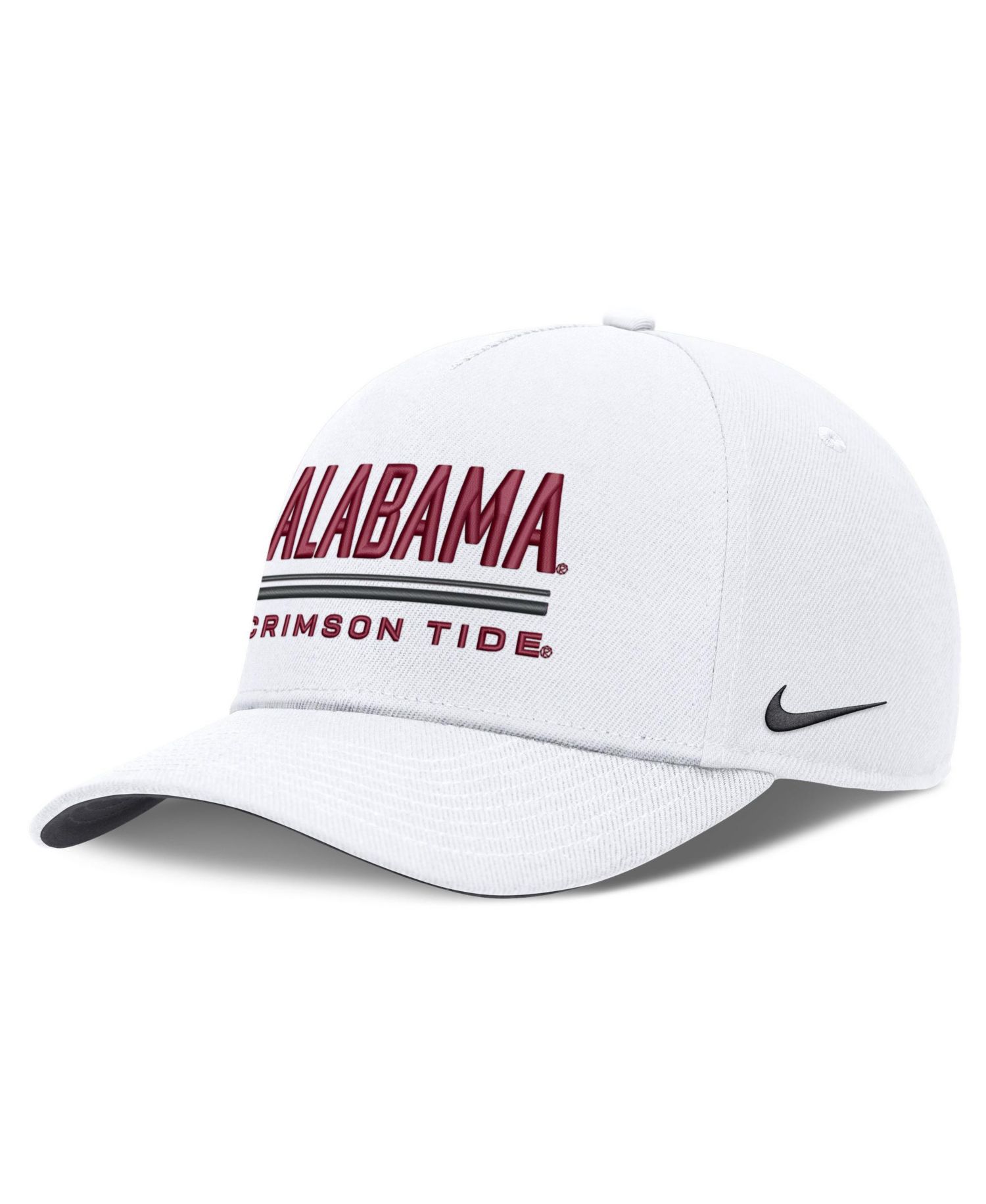 Men's White Alabama Crimson Tide 2026 Sideline Dri-FIT Rise Adjustable Hat