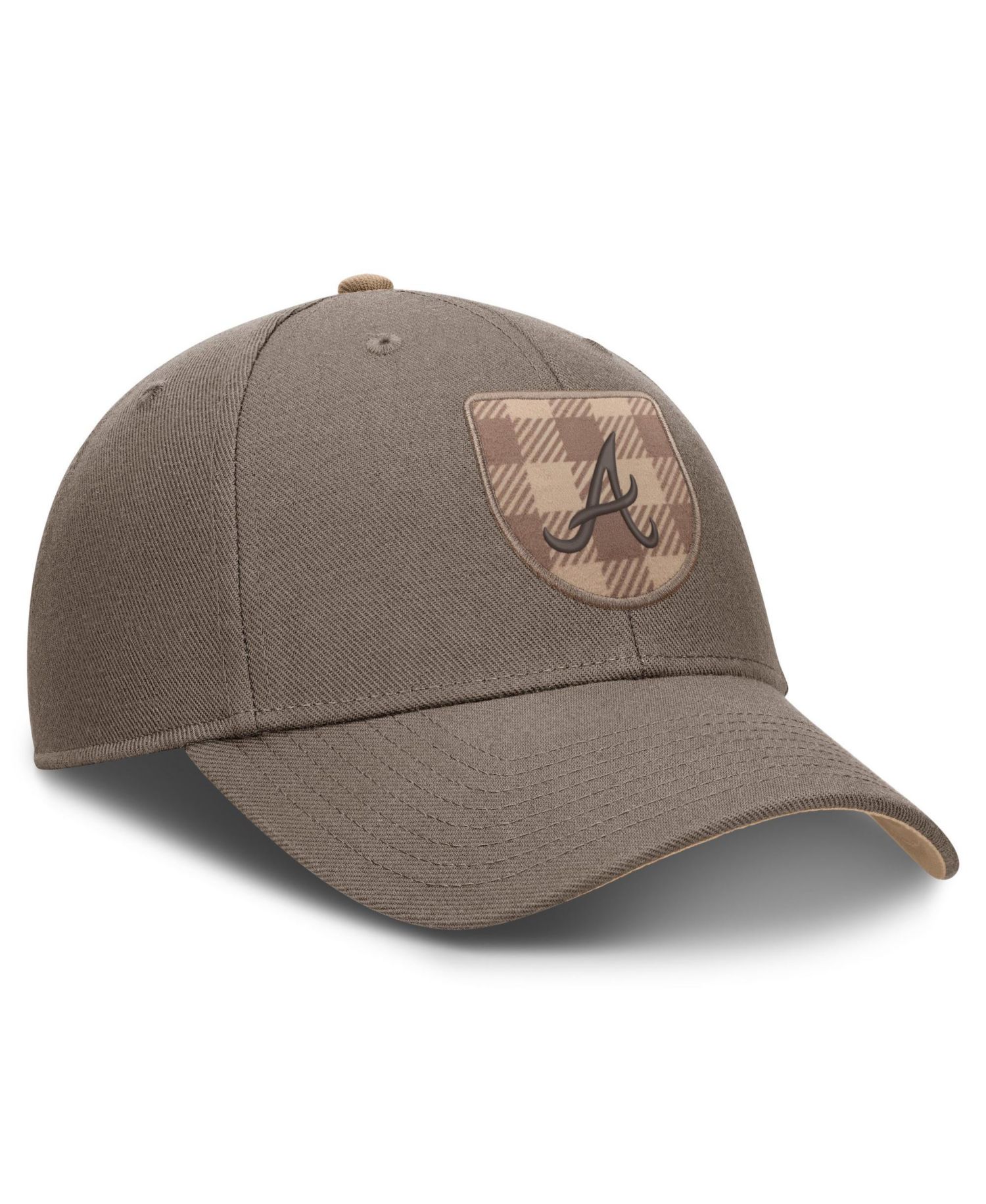 Men's Brown Atlanta Braves Statement Rise Adjustable Hat