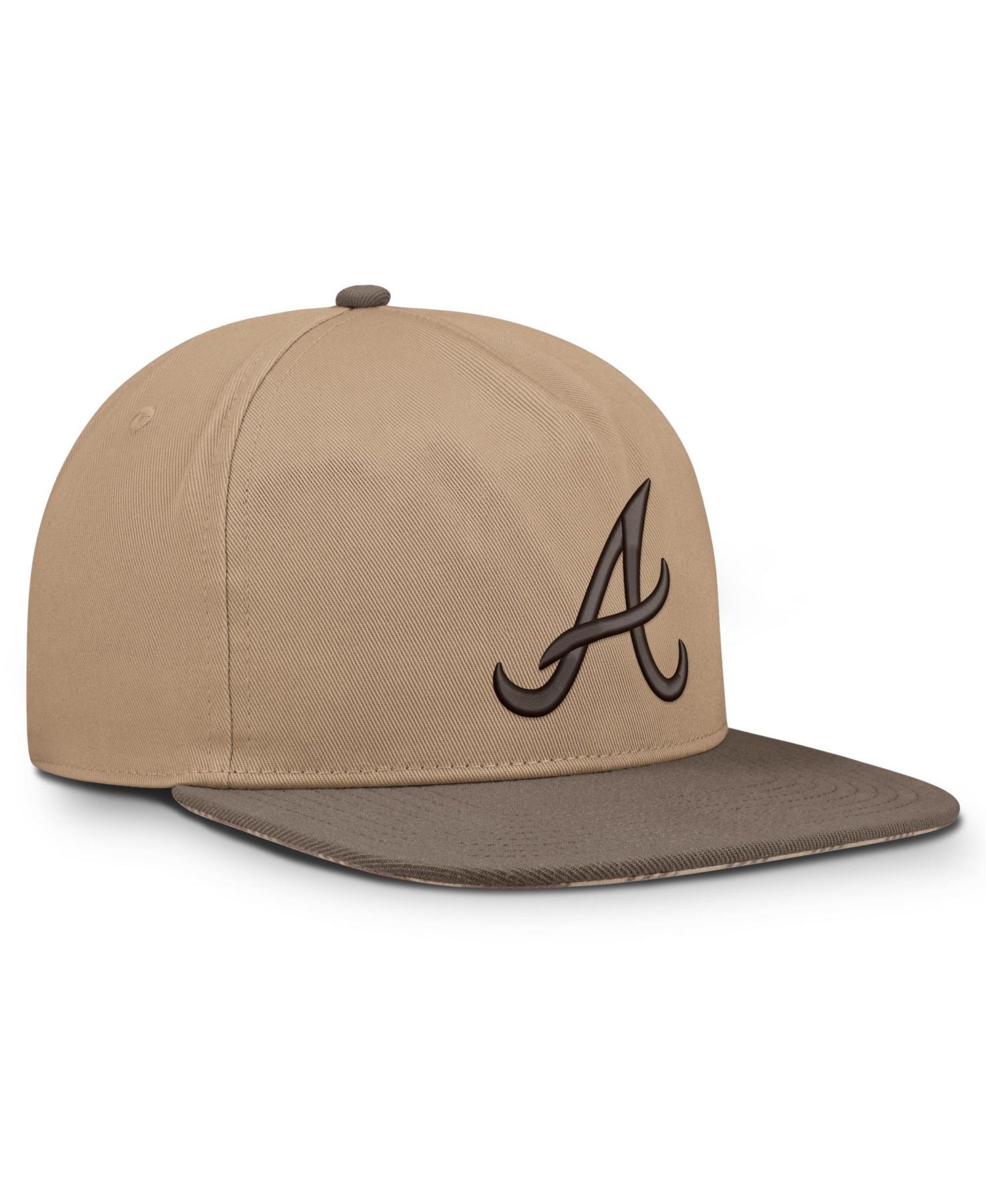Men's Light Brown Atlanta Braves Statement Adjustable Hat