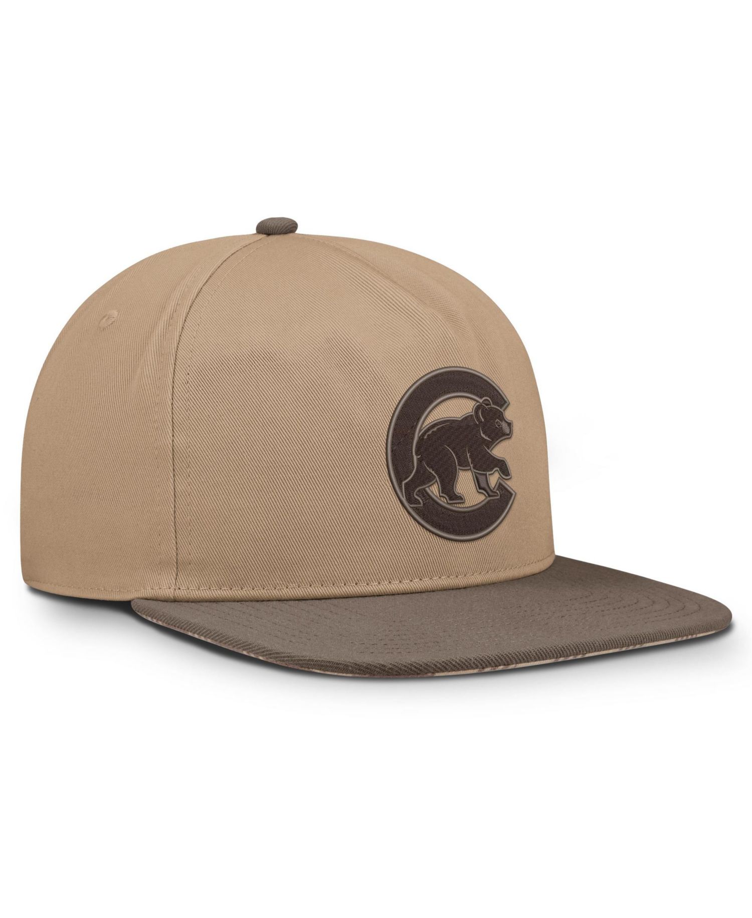 Men's Light Brown Chicago Cubs Statement Adjustable Hat