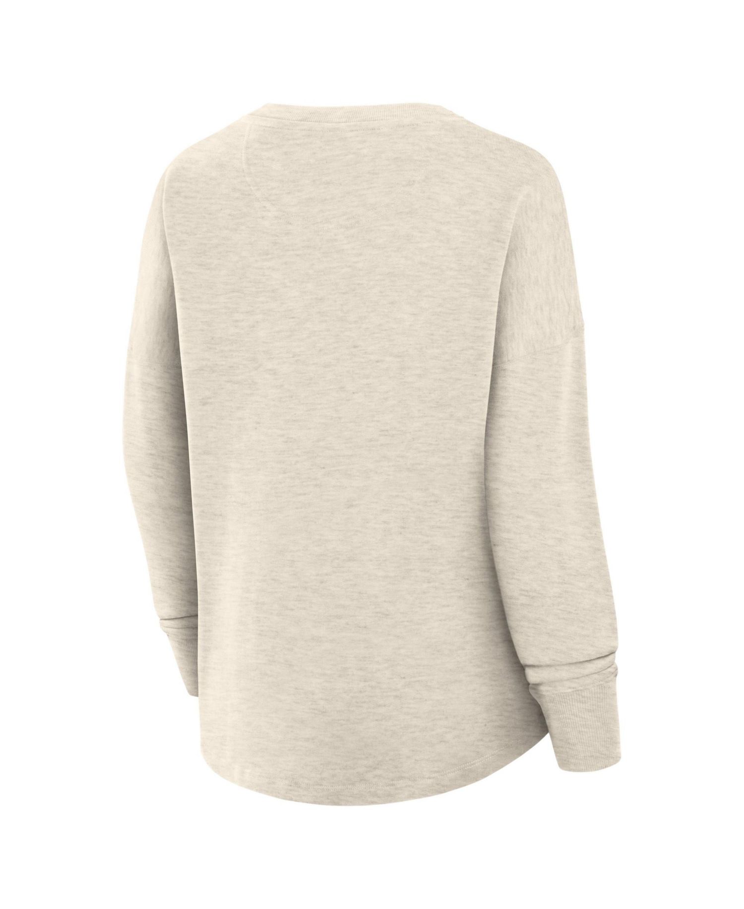 Women's Cream Seattle Seahawks Oversized Heritage Sweatshirt