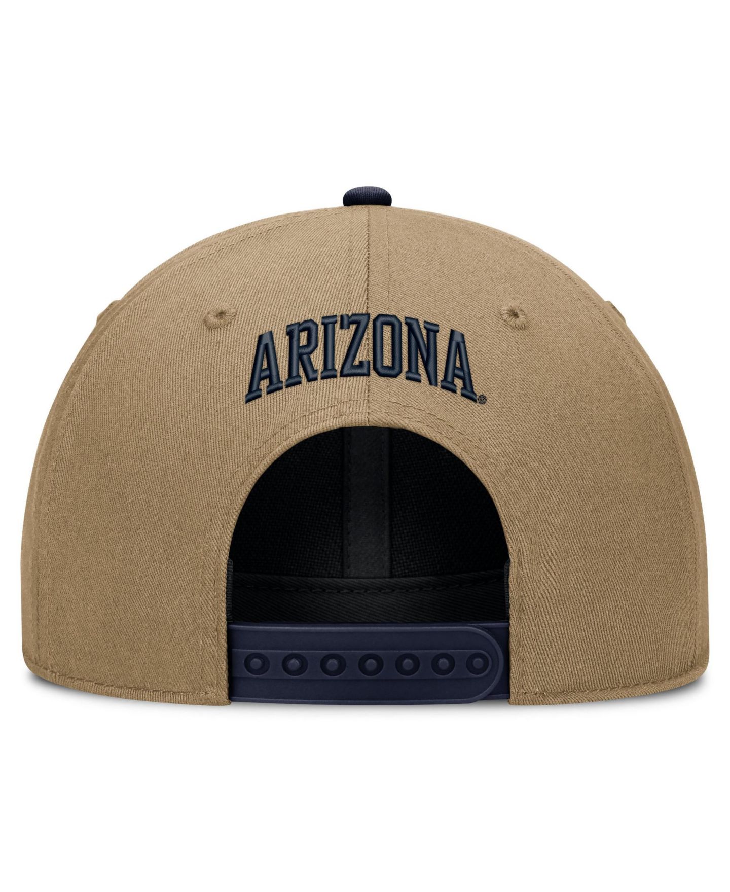 Кепка Nike Beige/Navy Arizona Wildcats Primetime Rise Dri-FIT Adjustable Hat — фото 4