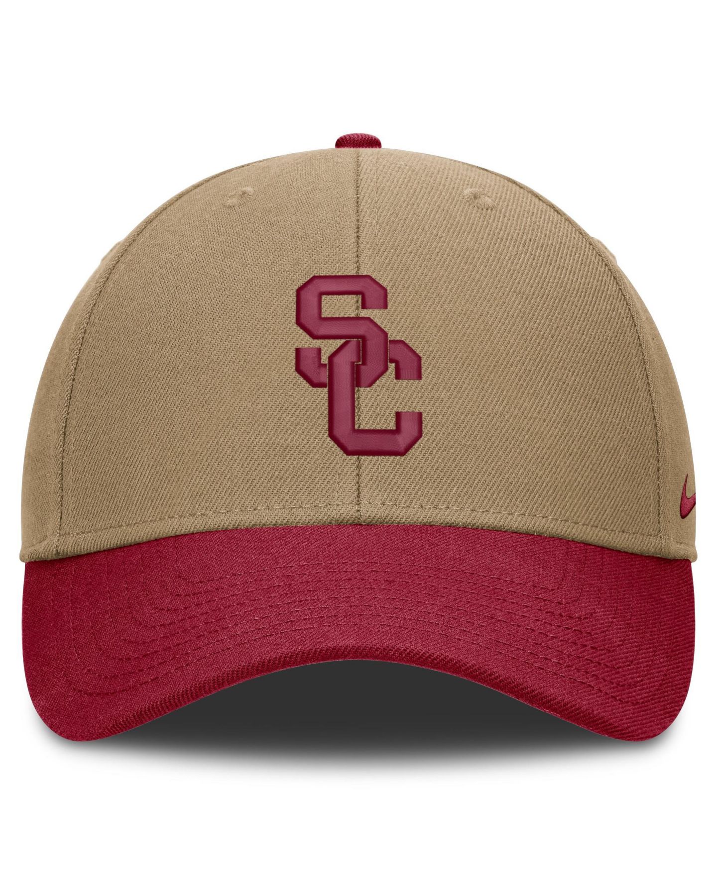 Кепка Nike Beige/Cardinal USC Trojans Primetime Rise Dri-FIT Adjustable Hat — фото 2