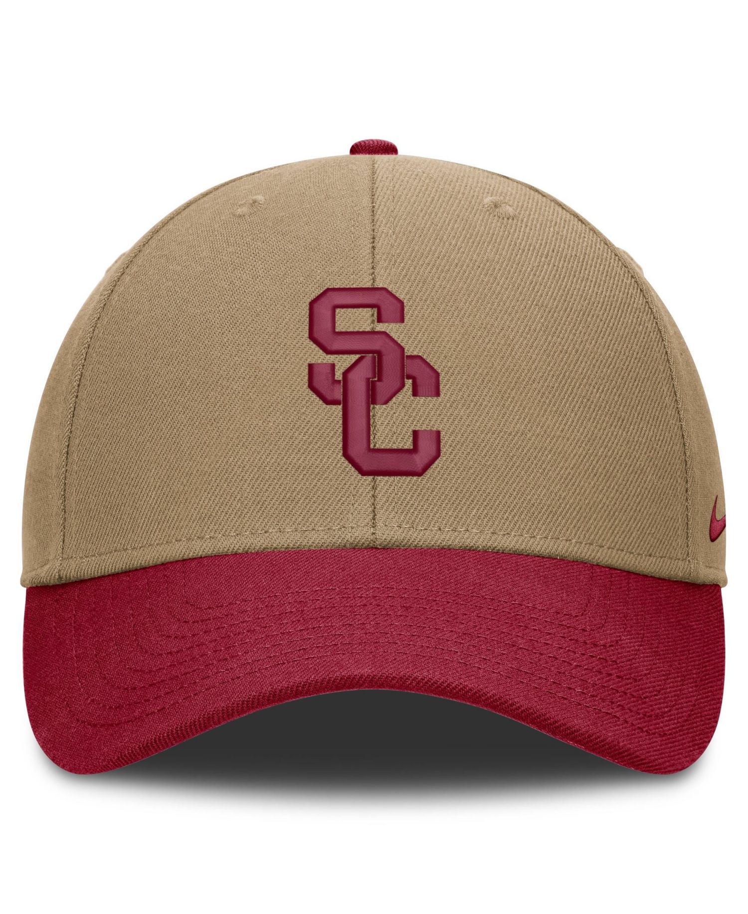 Men's and Women's Beige/Cardinal USC Trojans Primetime Rise Dri-FIT Adjustable Hat