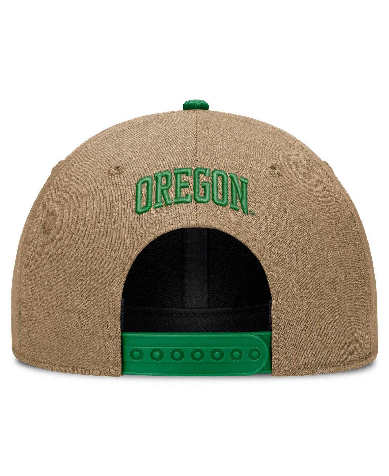 Men's and Women's Beige/Green Oregon Ducks Primetime Rise Dri-FIT Adjustable Hat