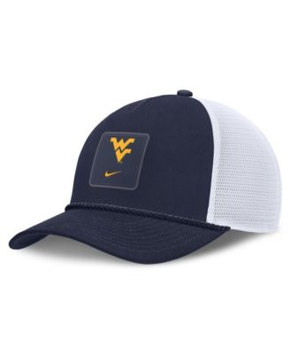 Men's and Women's Navy West Virginia Mountaineers 2026 On-Field Gameday Rope Trucker Adjustable Hat