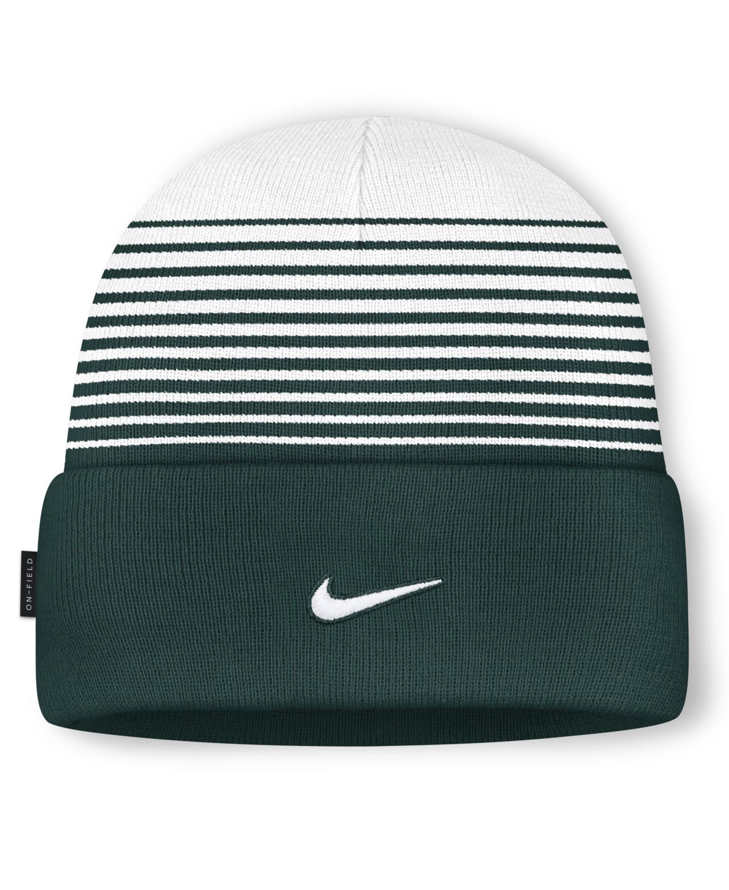 Men's and Women's Green/White Michigan State Spartans On-Field Utility Knit Hat