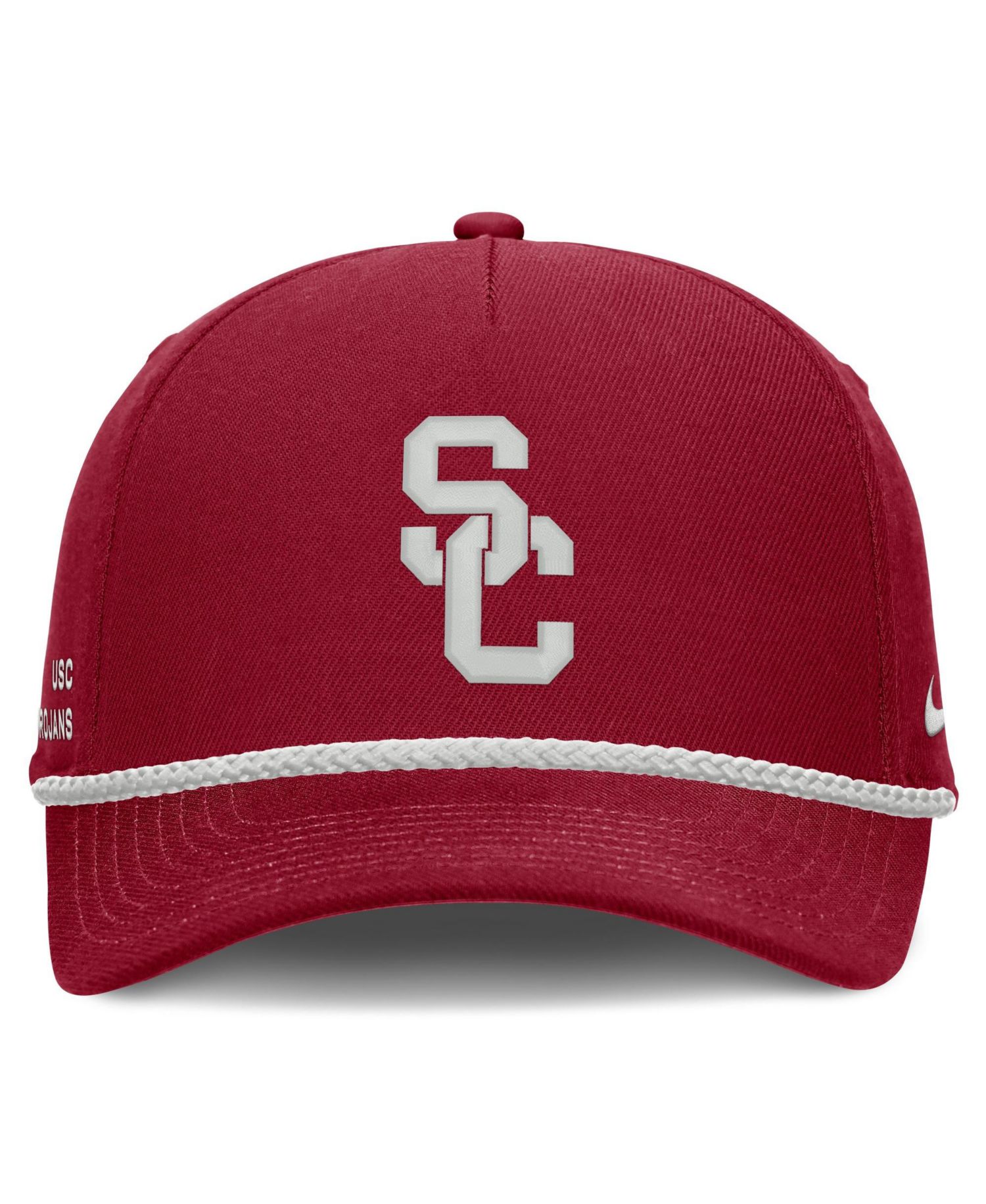 Men's and Women's Crimson USC Trojans Rope Rise Adjustable Hat