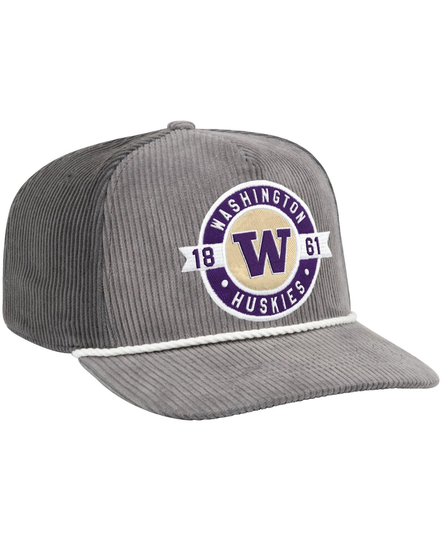 Men's Gray Washington Huskies Where's My Hat Podium Adjustable Trucker Hat