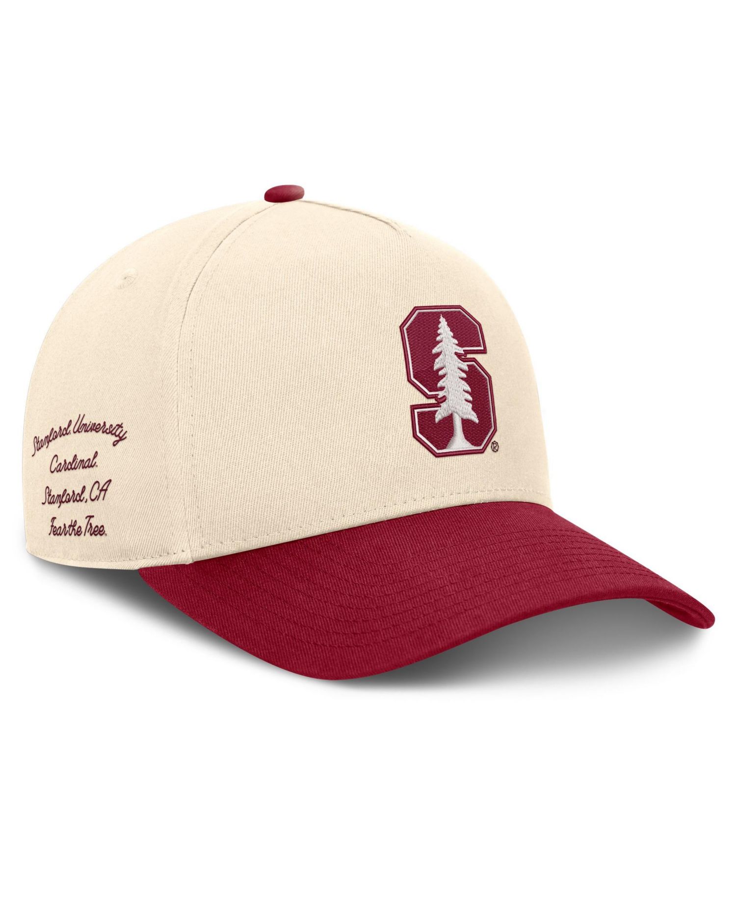 Men's and Women's Natural/Cardinal Stanford Cardinal Campus Prep Rise Adjustable Hat