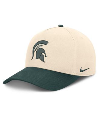Men's and Women's Natural/Green Michigan State Spartans Campus Prep Rise Adjustable Hat