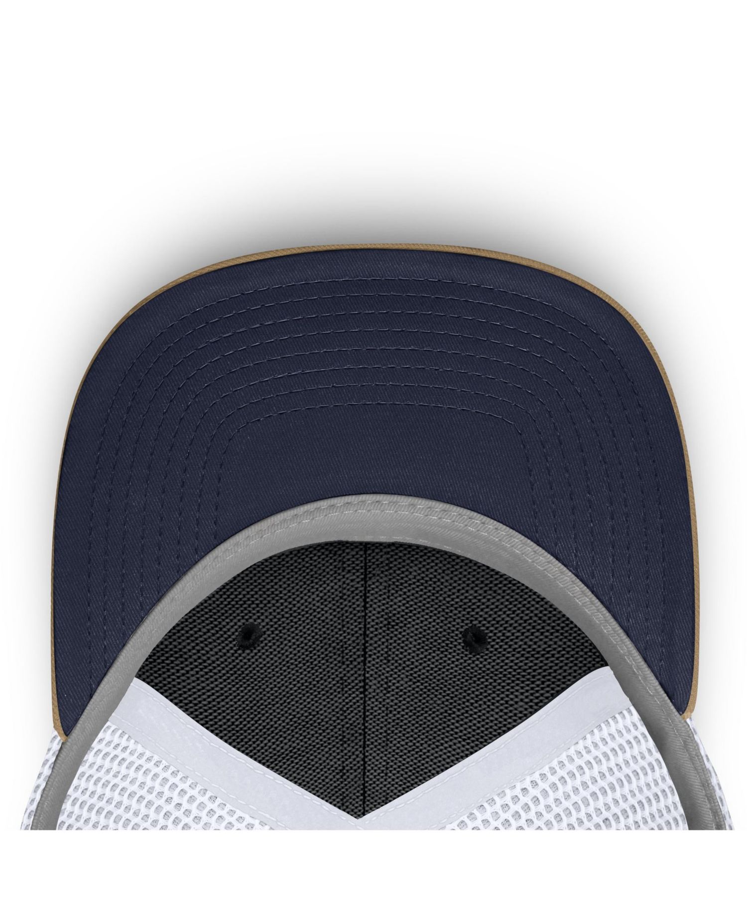 Men's and Women's Beige/Navy Arizona Wildcats Primetime Arched Trucker Adjustable Hat